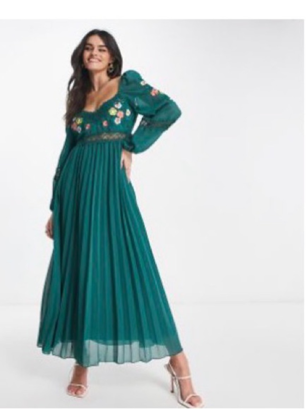 ASOS Dark Green Maxi Dress